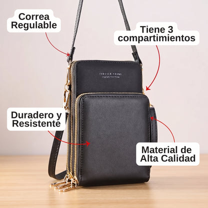 Morral Porta Celular - COLOR NEGRO
