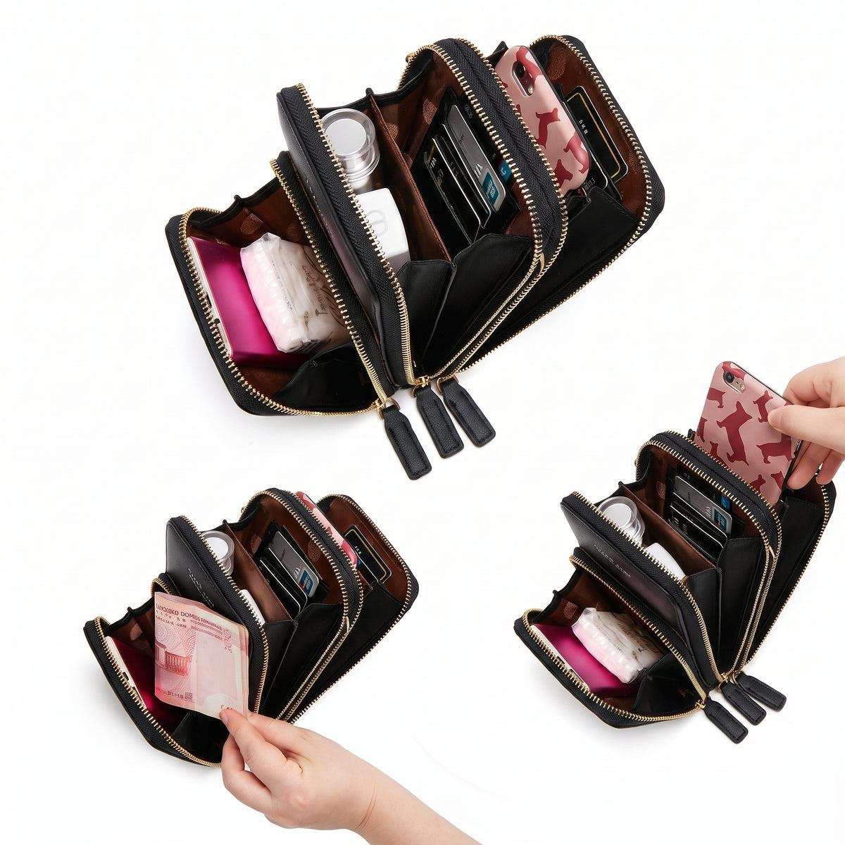 Morral Porta Celular - COLOR NEGRO