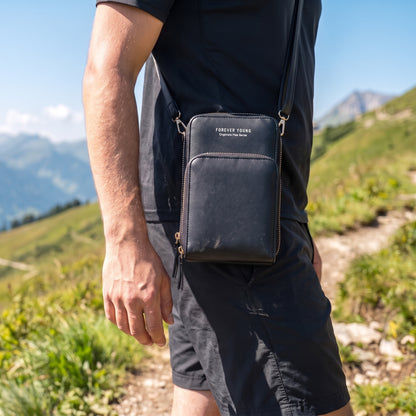 Morral Porta Celular - COLOR NEGRO