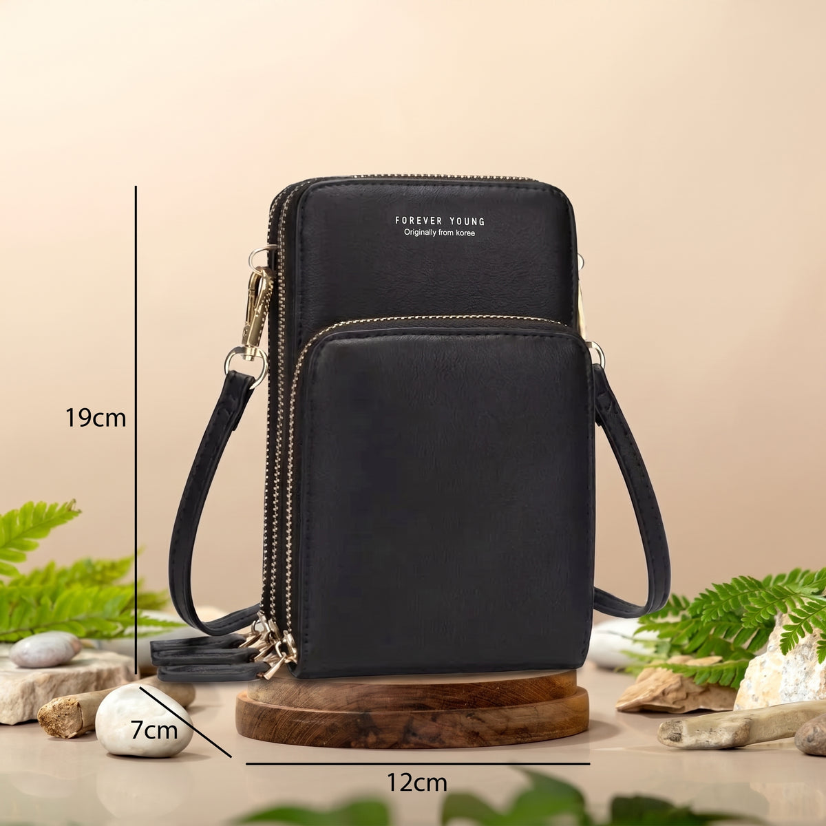 Morral Porta Celular - COLOR NEGRO
